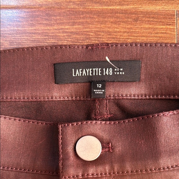 Lafayette 148 New York Pants - Lafayette 148 New York Burgundy Pants Size 12